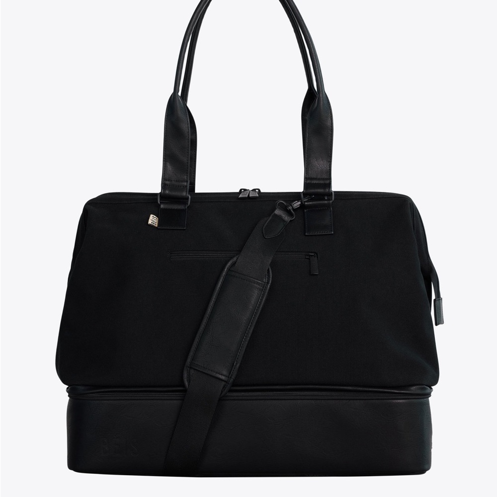 BEIS Black Travel Duffel with Shoe Compartment - Picture 3 of 4